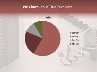 Flat Stairs White PowerPoint Template