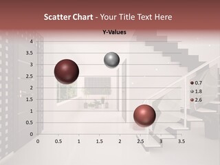 Flat Stairs White PowerPoint Template