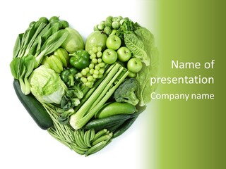 Pea Sprout Fruit PowerPoint Template