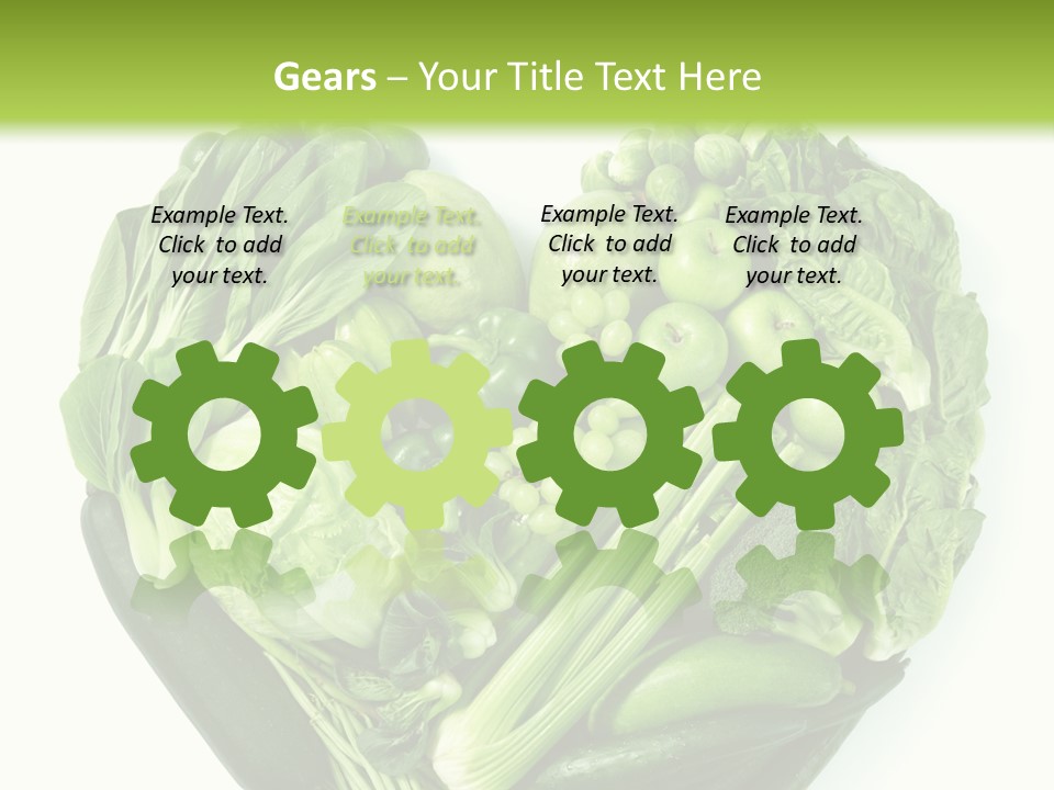 Pea Sprout Fruit PowerPoint Template