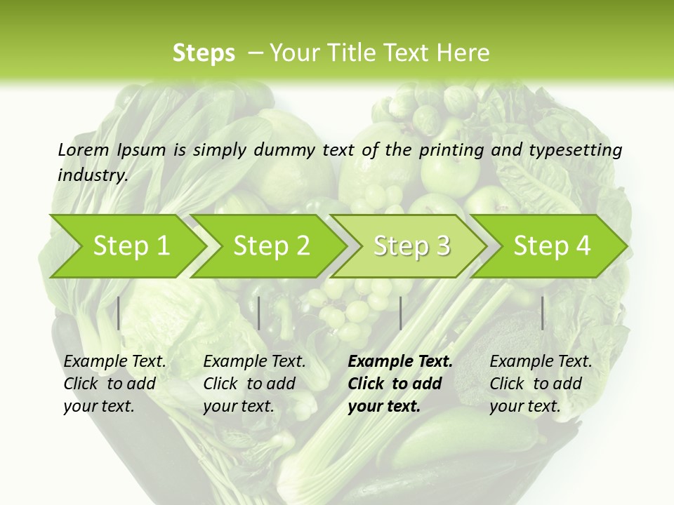 Pea Sprout Fruit PowerPoint Template