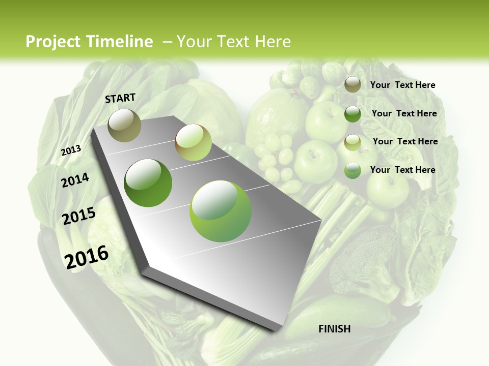 Pea Sprout Fruit PowerPoint Template