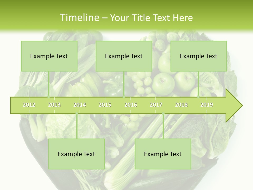 Pea Sprout Fruit PowerPoint Template