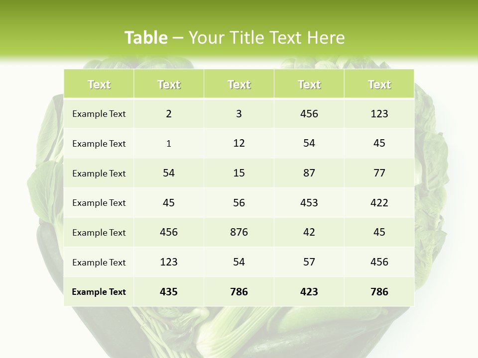 Pea Sprout Fruit PowerPoint Template