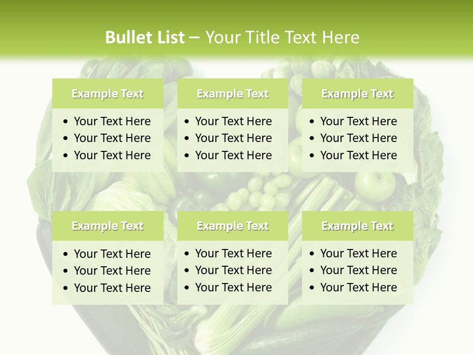 Pea Sprout Fruit PowerPoint Template