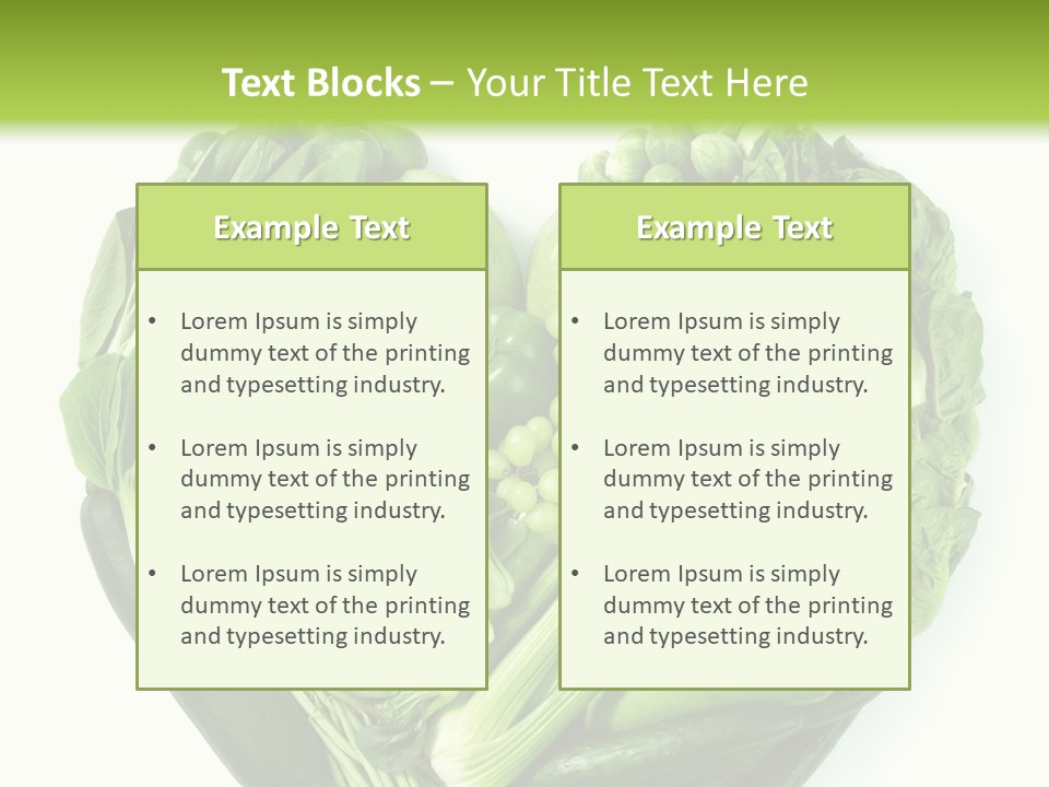Pea Sprout Fruit PowerPoint Template