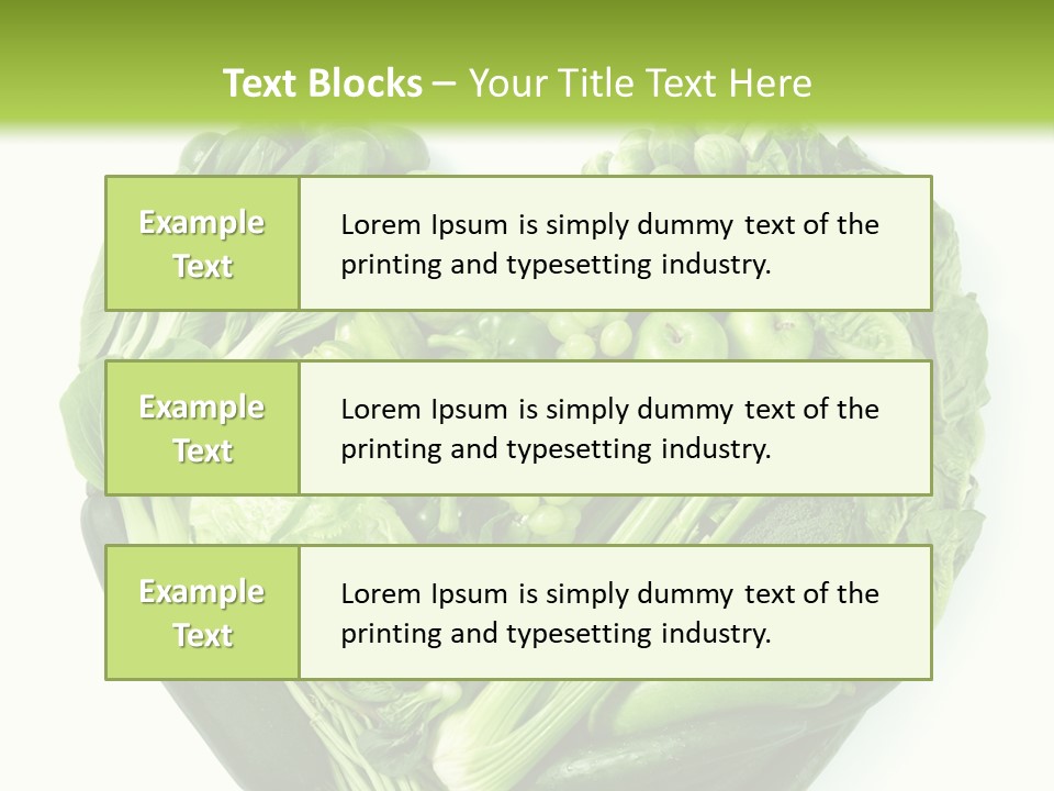 Pea Sprout Fruit PowerPoint Template