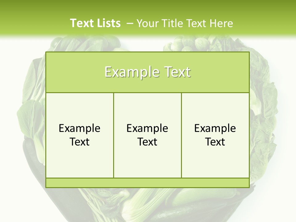 Pea Sprout Fruit PowerPoint Template