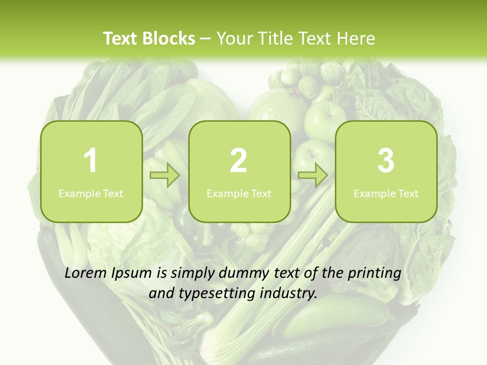 Pea Sprout Fruit PowerPoint Template