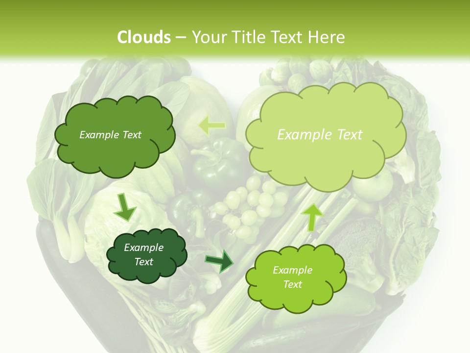 Pea Sprout Fruit PowerPoint Template
