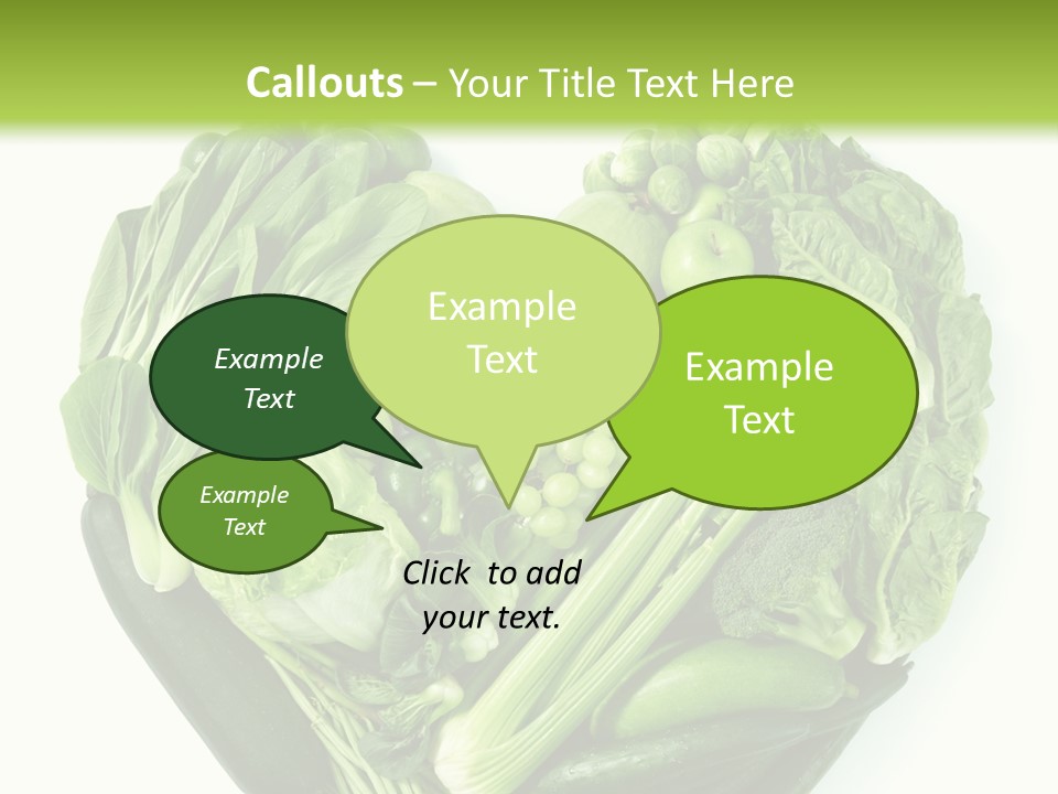 Pea Sprout Fruit PowerPoint Template