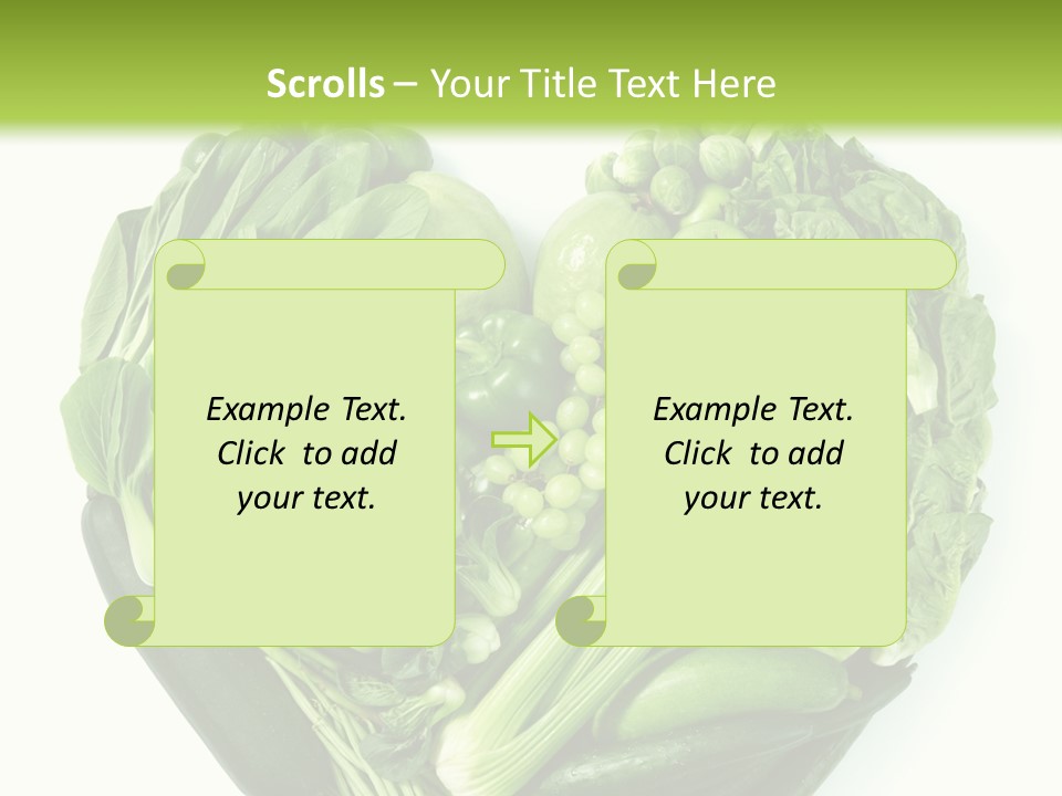 Pea Sprout Fruit PowerPoint Template