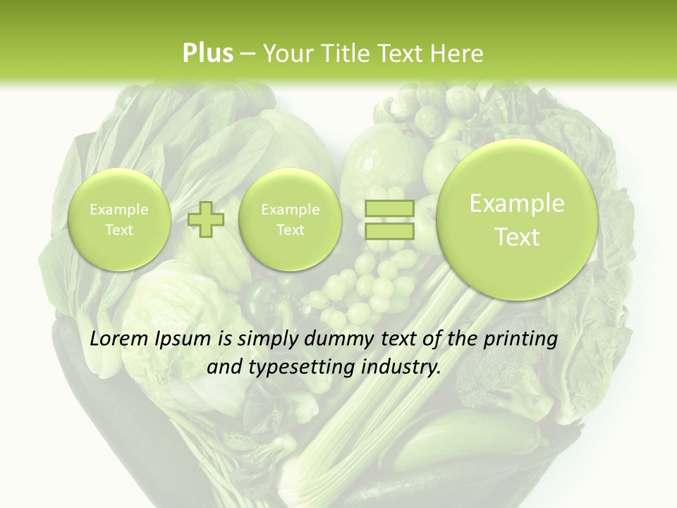 Pea Sprout Fruit PowerPoint Template