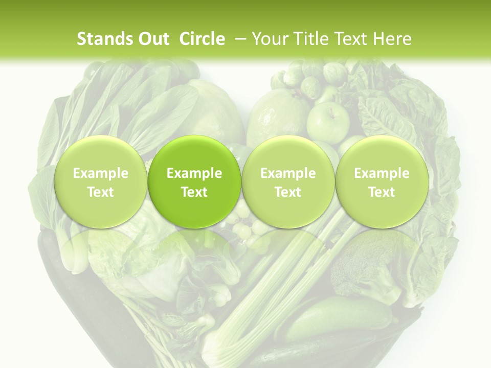 Pea Sprout Fruit PowerPoint Template