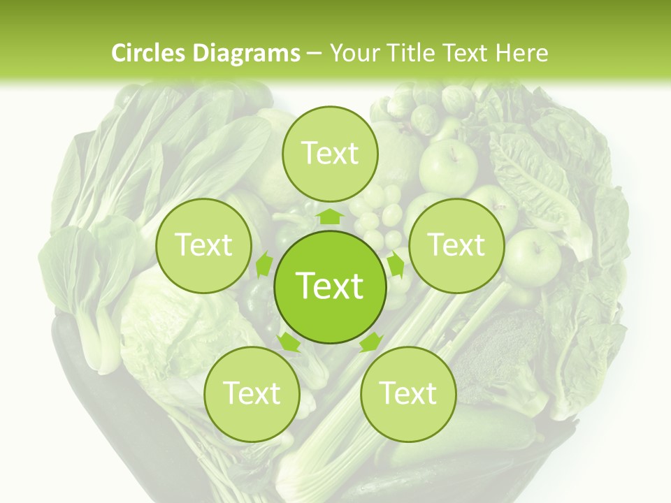 Pea Sprout Fruit PowerPoint Template