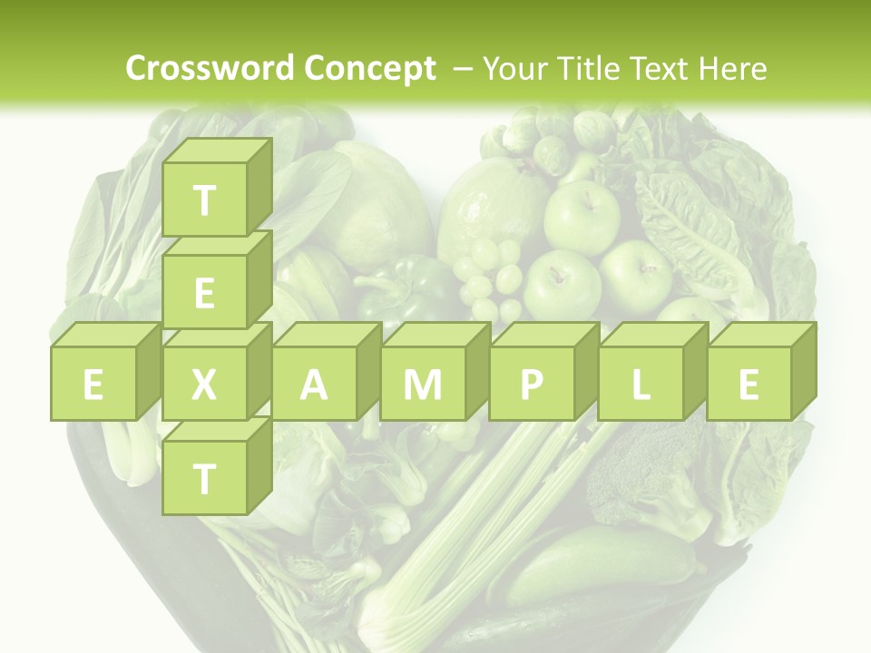 Pea Sprout Fruit PowerPoint Template