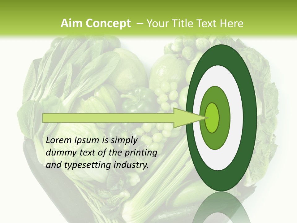 Pea Sprout Fruit PowerPoint Template