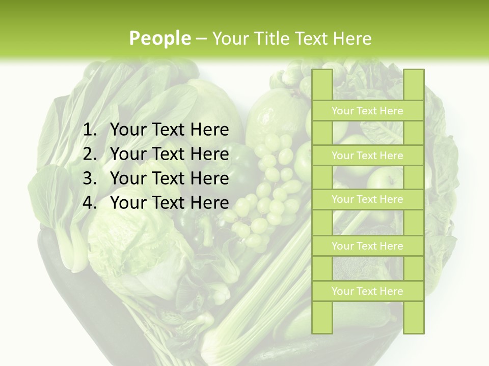 Pea Sprout Fruit PowerPoint Template