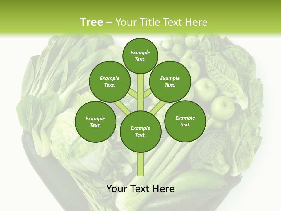 Pea Sprout Fruit PowerPoint Template