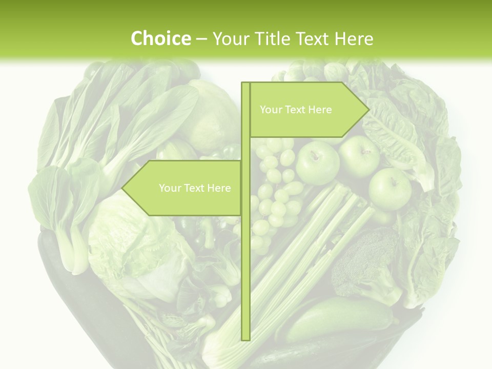 Pea Sprout Fruit PowerPoint Template