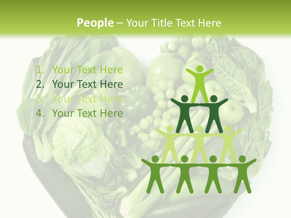 Pea Sprout Fruit PowerPoint Template