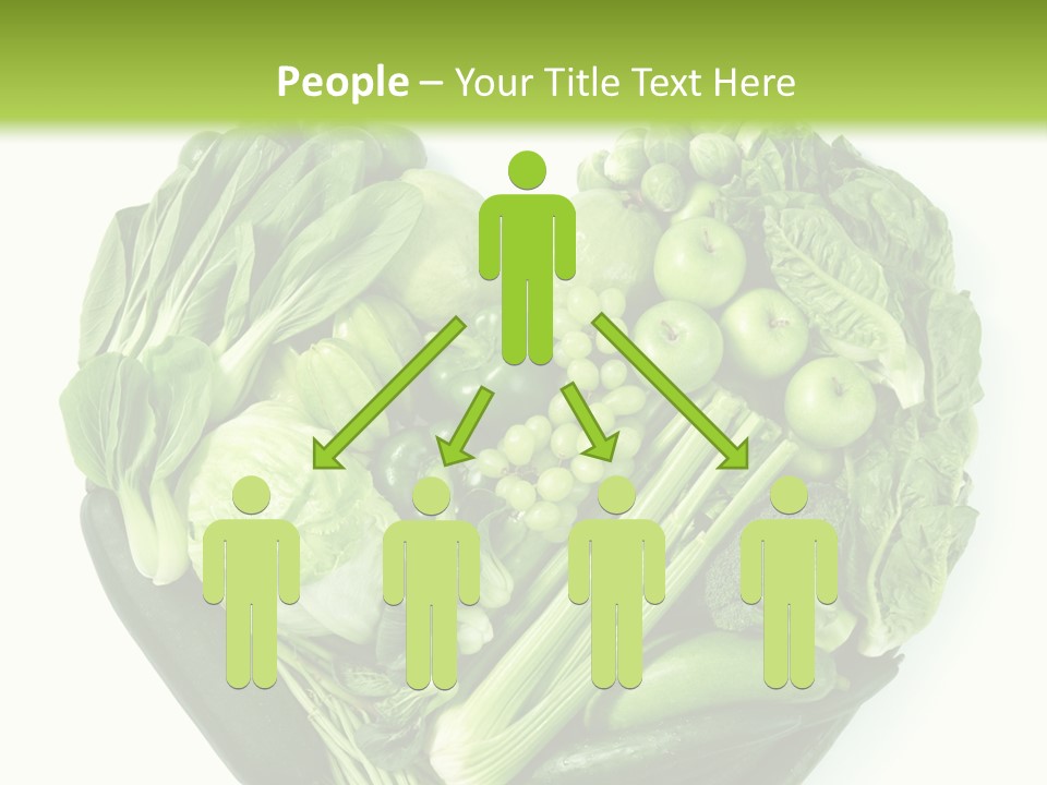 Pea Sprout Fruit PowerPoint Template