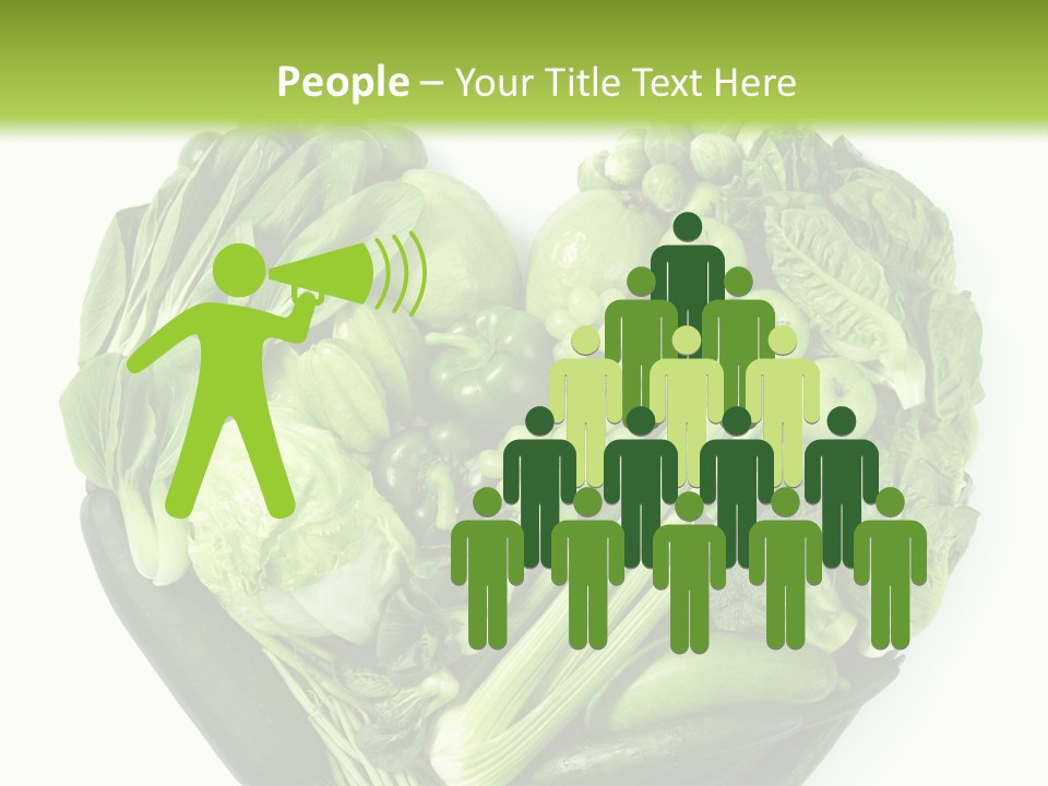 Pea Sprout Fruit PowerPoint Template