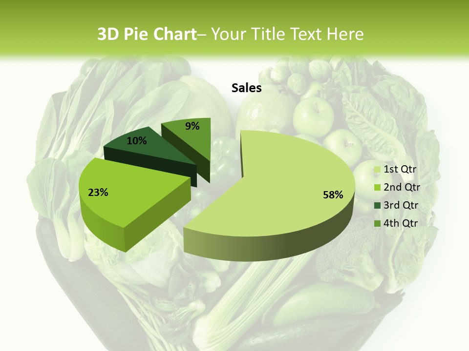 Pea Sprout Fruit PowerPoint Template