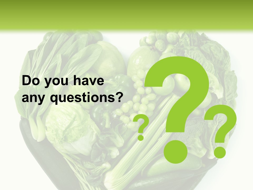 Pea Sprout Fruit PowerPoint Template