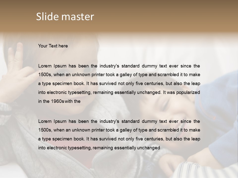 Enjoy Caucasian Horizontal PowerPoint Template