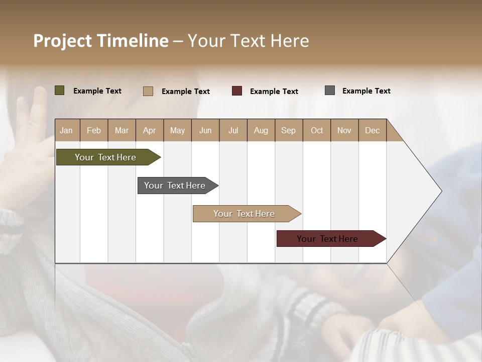 Enjoy Caucasian Horizontal PowerPoint Template