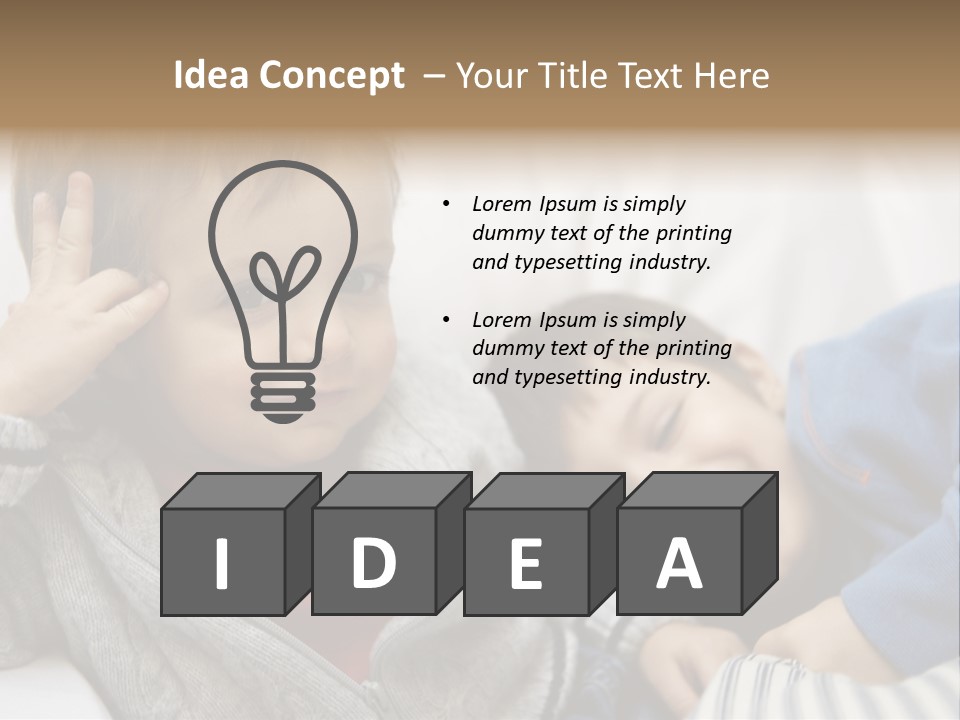 Enjoy Caucasian Horizontal PowerPoint Template