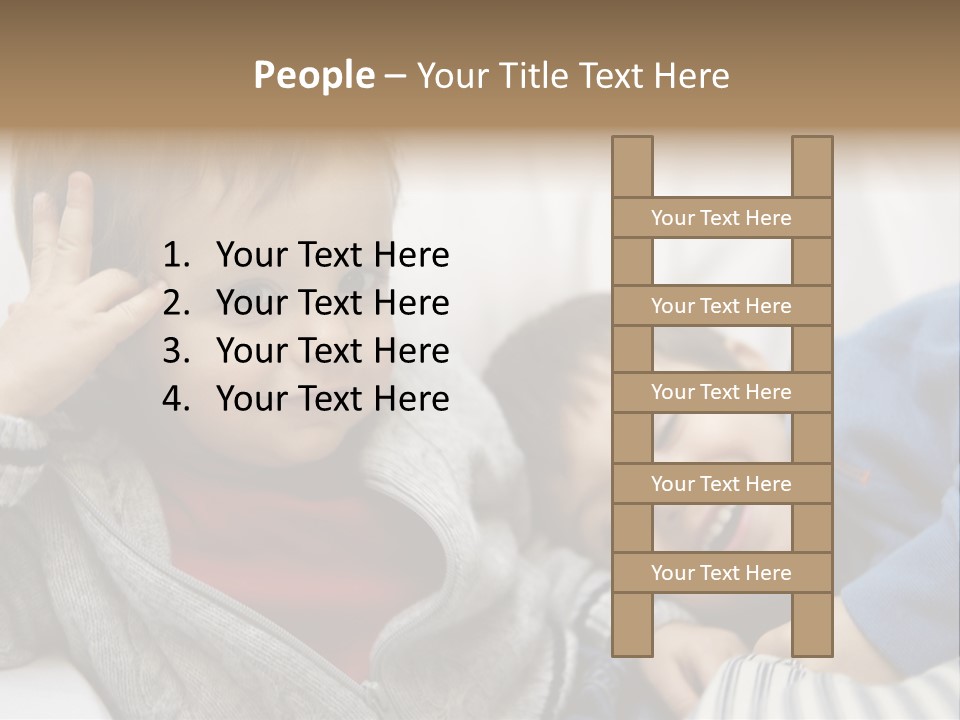 Enjoy Caucasian Horizontal PowerPoint Template