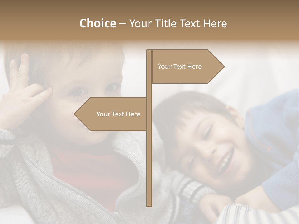 Enjoy Caucasian Horizontal PowerPoint Template