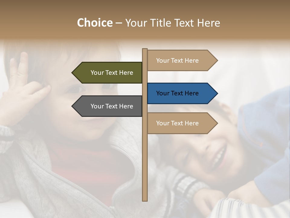 Enjoy Caucasian Horizontal PowerPoint Template
