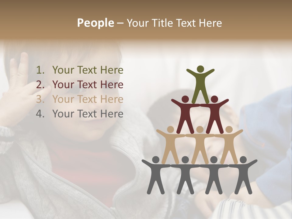 Enjoy Caucasian Horizontal PowerPoint Template