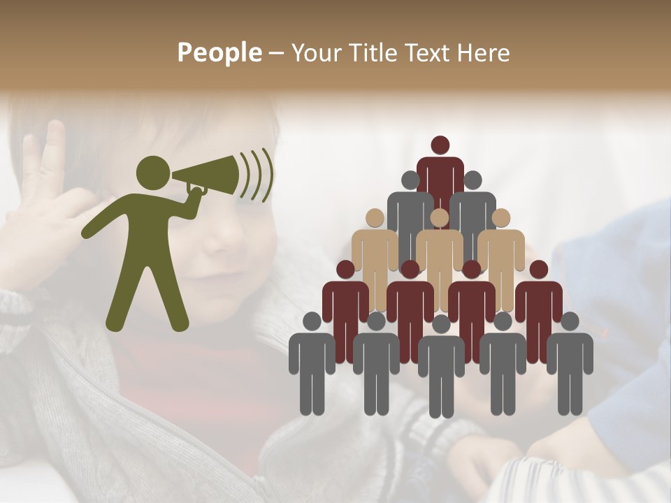 Enjoy Caucasian Horizontal PowerPoint Template