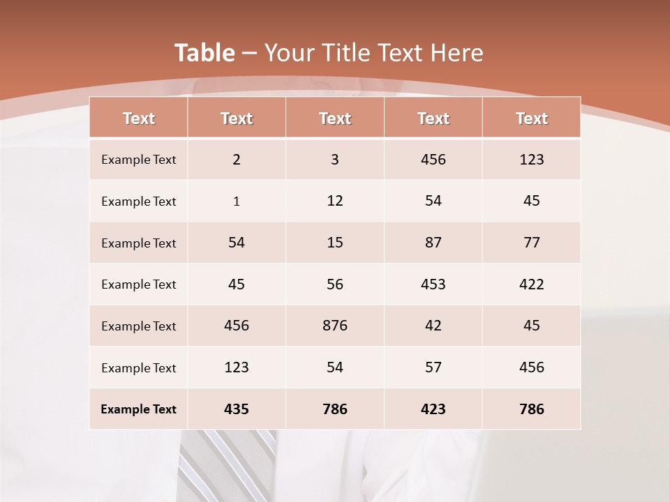 A Man In A Tie Is Looking At A Laptop PowerPoint Template