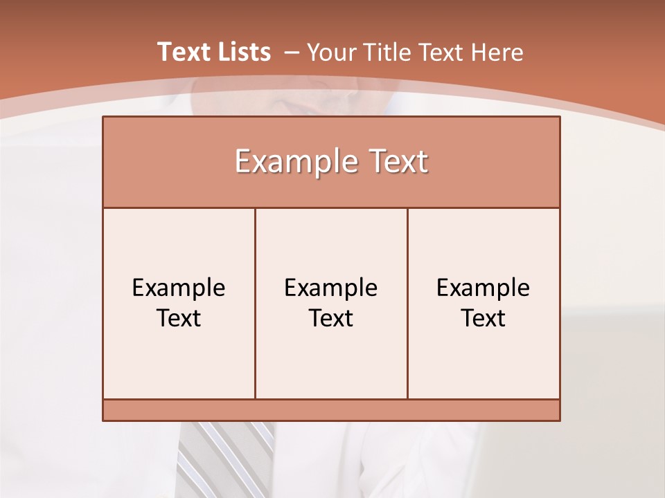 A Man In A Tie Is Looking At A Laptop PowerPoint Template