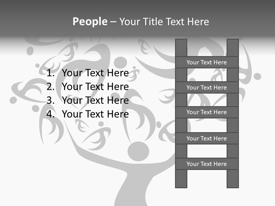 Genealogical Community Ancestor Chart PowerPoint Template