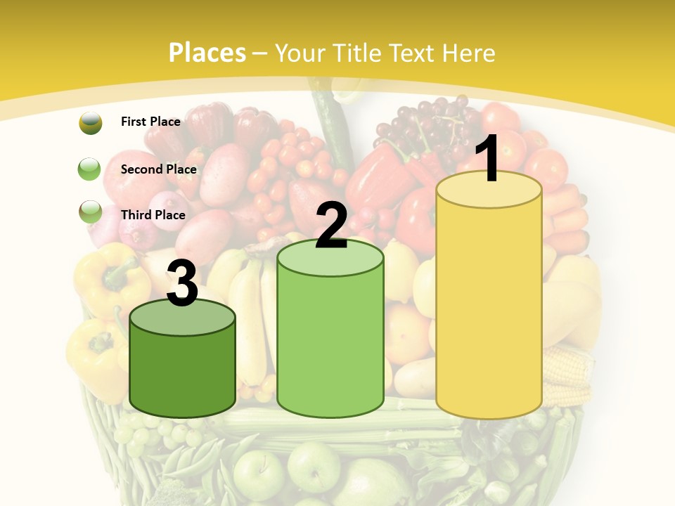 Food Lettuce Yellow PowerPoint Template