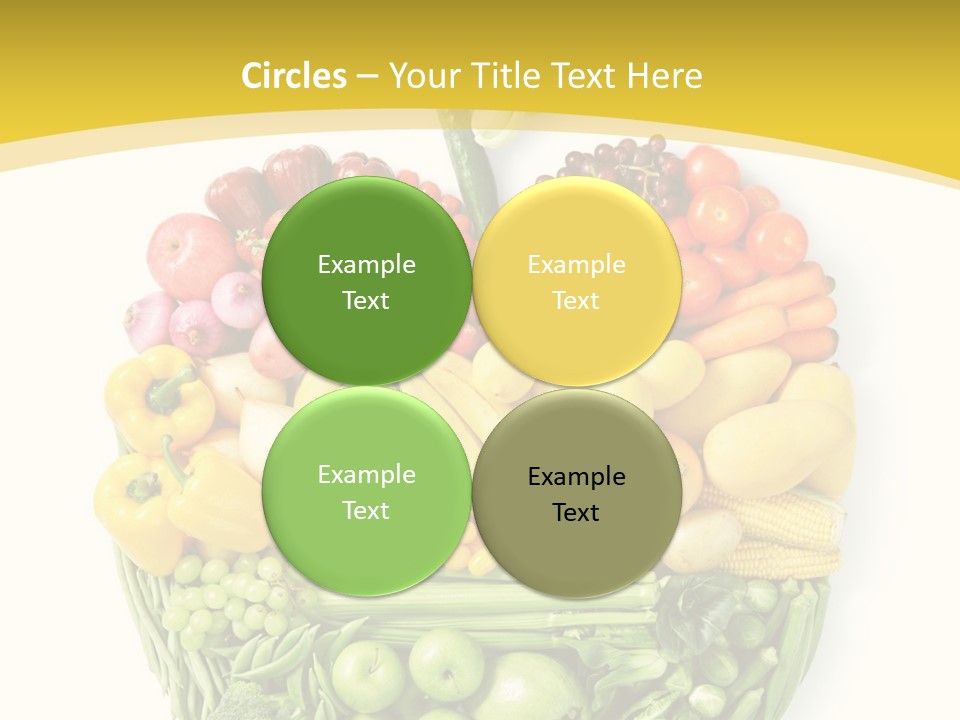 Food Lettuce Yellow PowerPoint Template