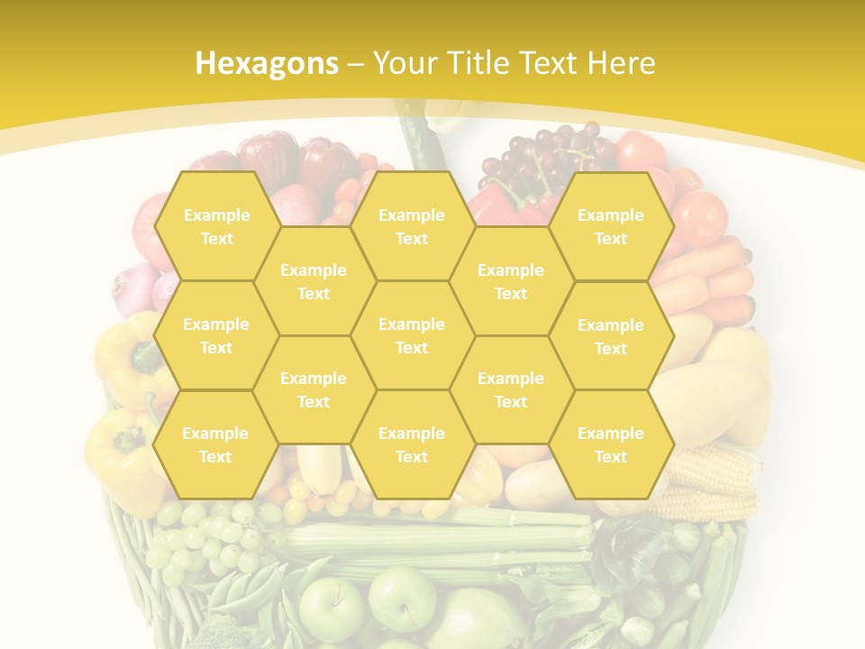 Food Lettuce Yellow PowerPoint Template