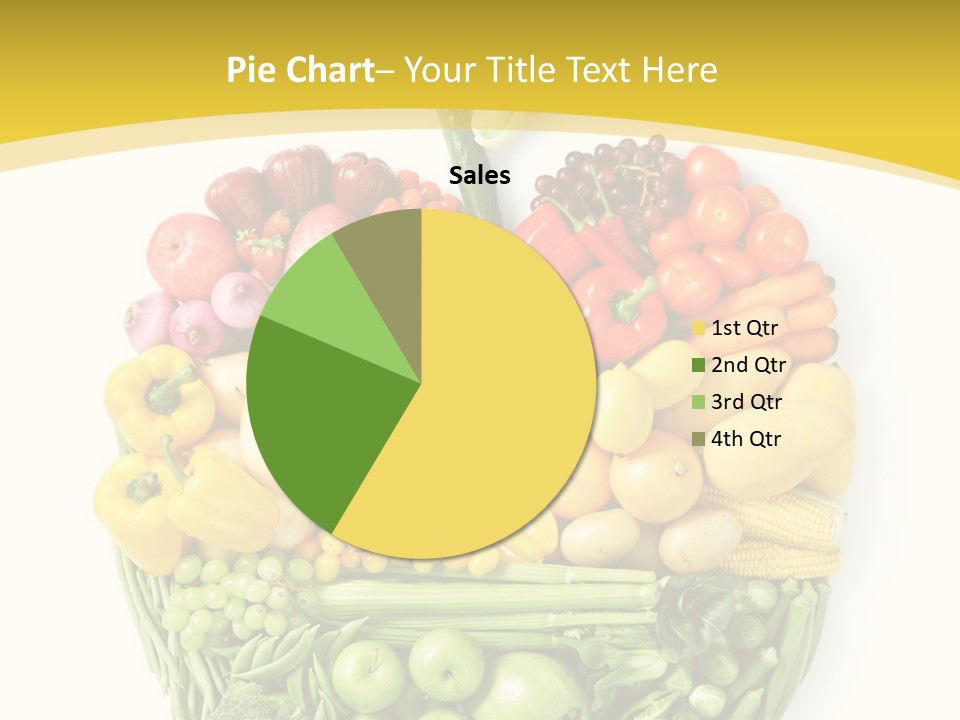 Food Lettuce Yellow PowerPoint Template