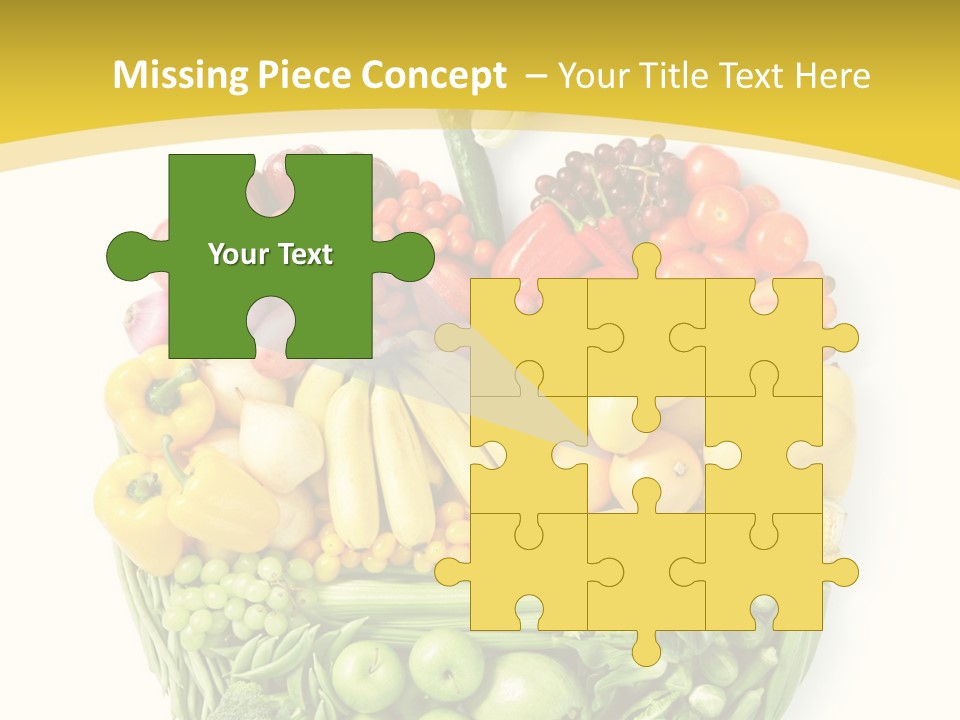 Food Lettuce Yellow PowerPoint Template