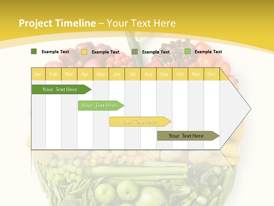 Food Lettuce Yellow PowerPoint Template