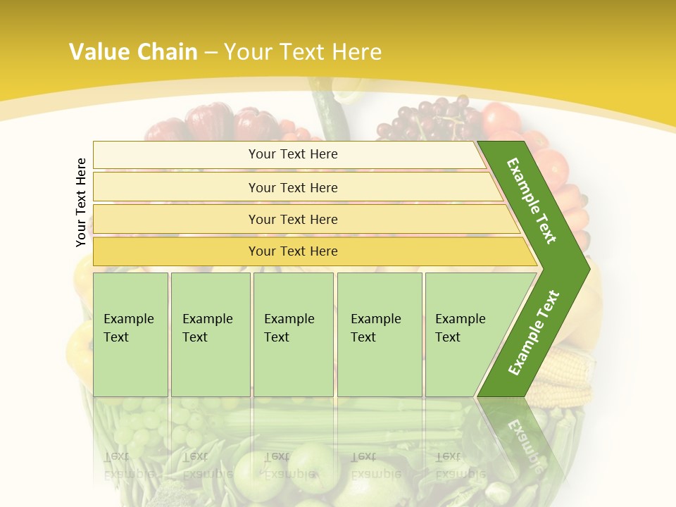 Food Lettuce Yellow PowerPoint Template