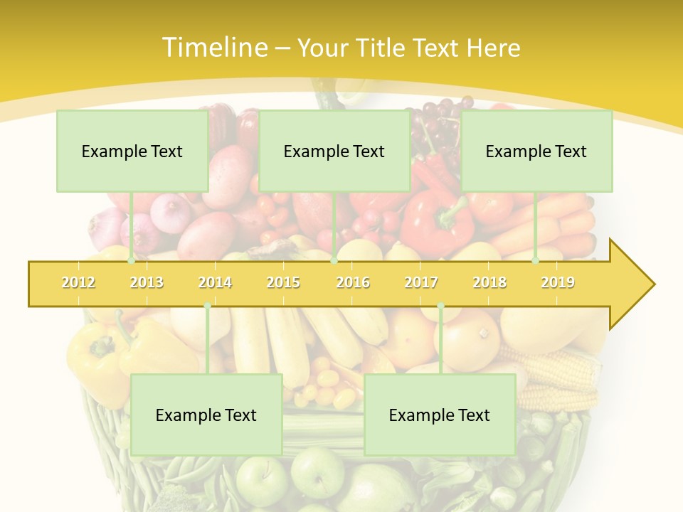 Food Lettuce Yellow PowerPoint Template