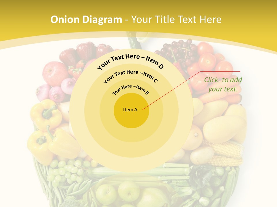 Food Lettuce Yellow PowerPoint Template