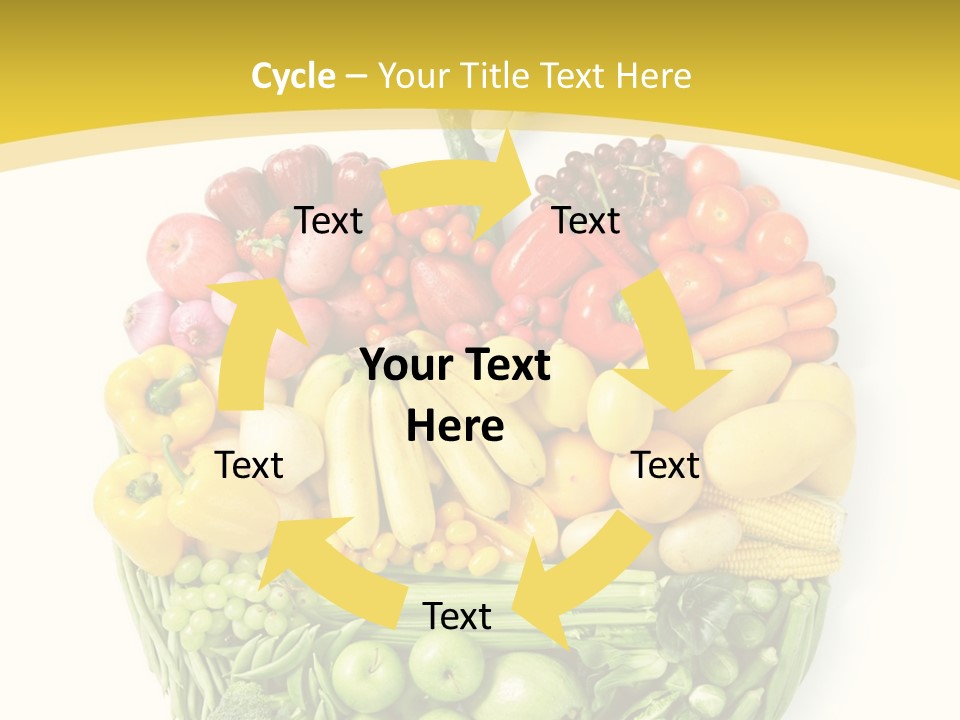 Food Lettuce Yellow PowerPoint Template